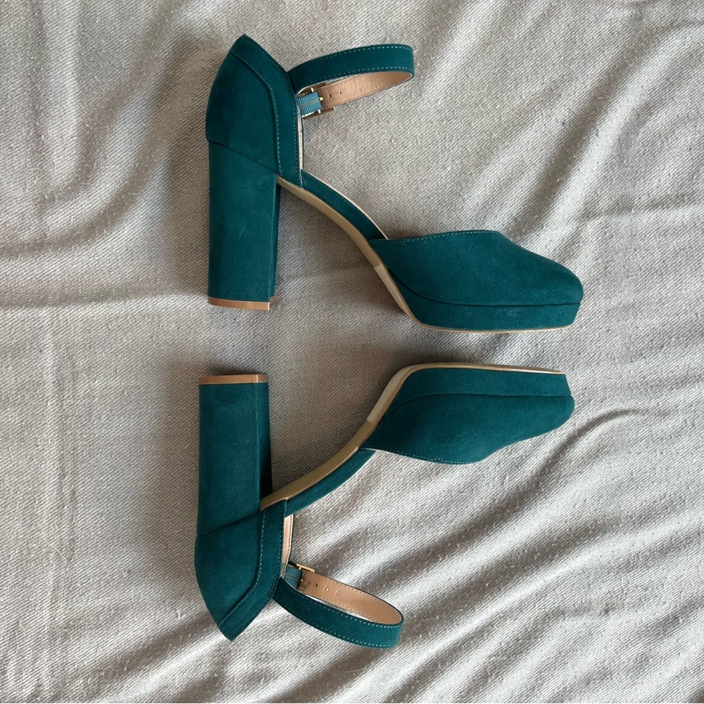 LOFT High Heel Ankle Strap Mary Janes Size 9